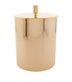 Zodiac cylinder gold-plated bathroom bin (British brand)