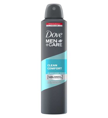 Dove Men+Care Antiperspirant Deodorant Aerosol Clean Comfort 250ml