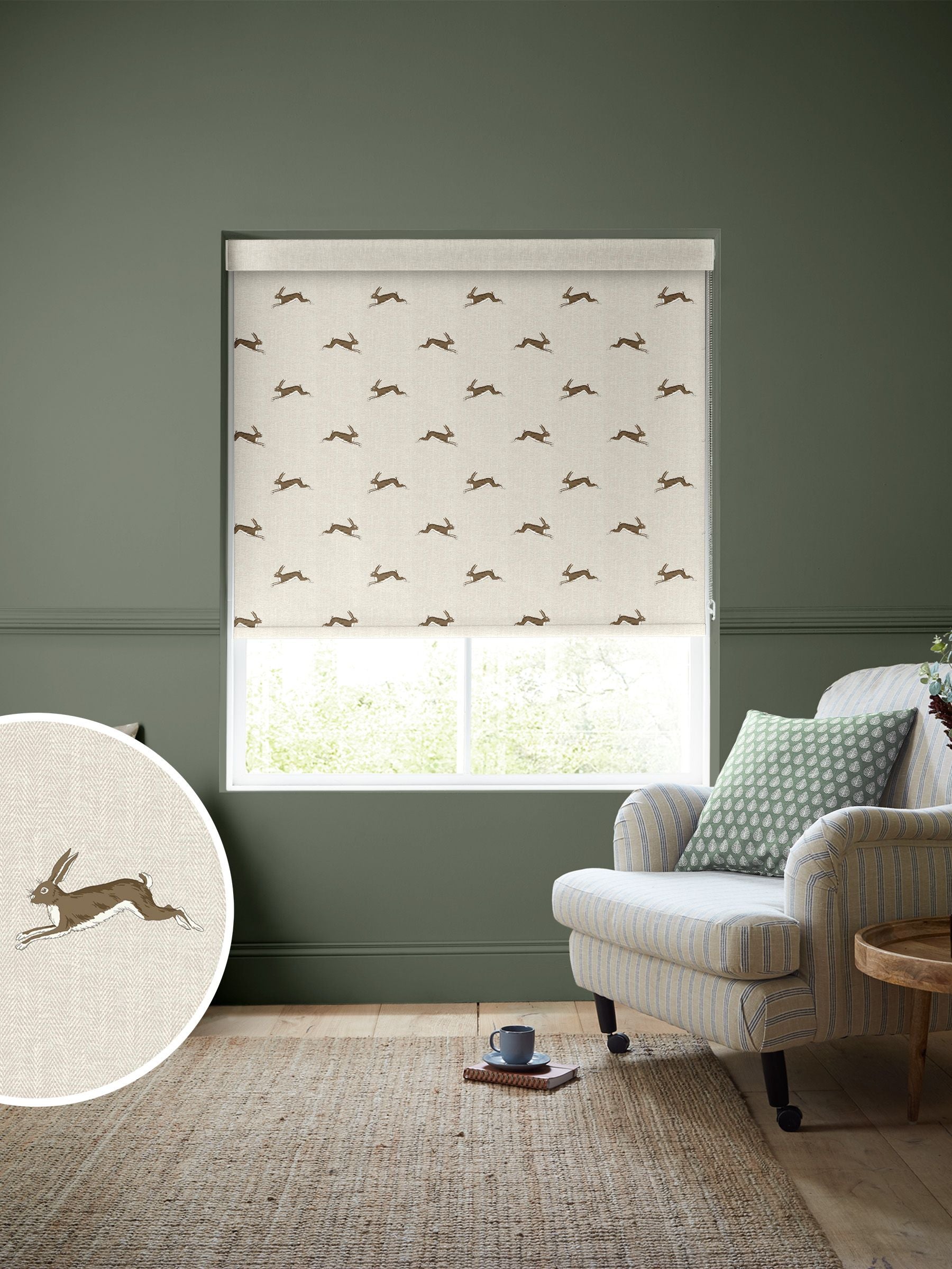 Emily Bond Stone Alice roller blinds (British brand)