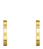 Chopard small yellow gold Ice Cube hoop earrings, imported from the UK