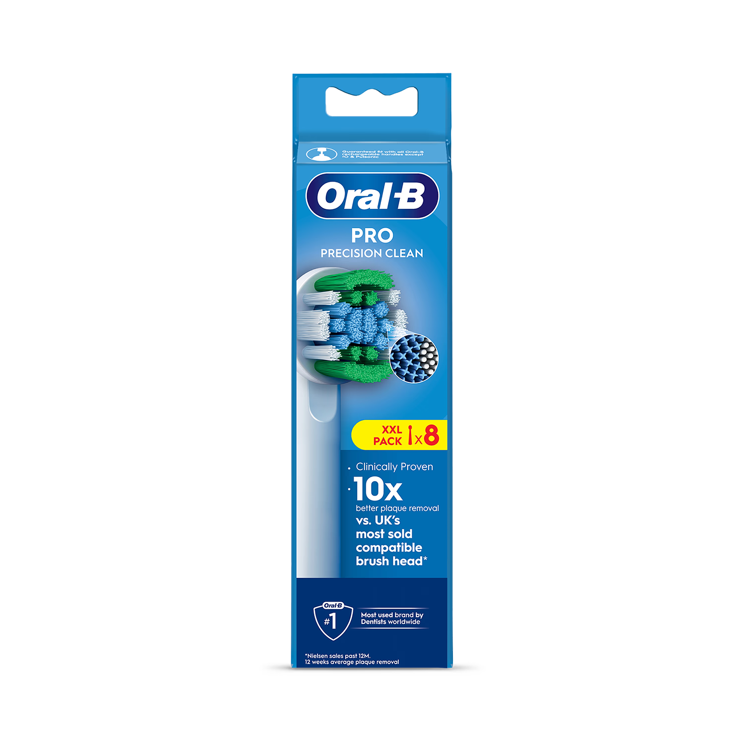 Oral-B Pro Precision Clean electric toothbrush heads 8 count (British brand)