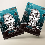 BARBER PRO hydrating face sheet mask, imported from the UK