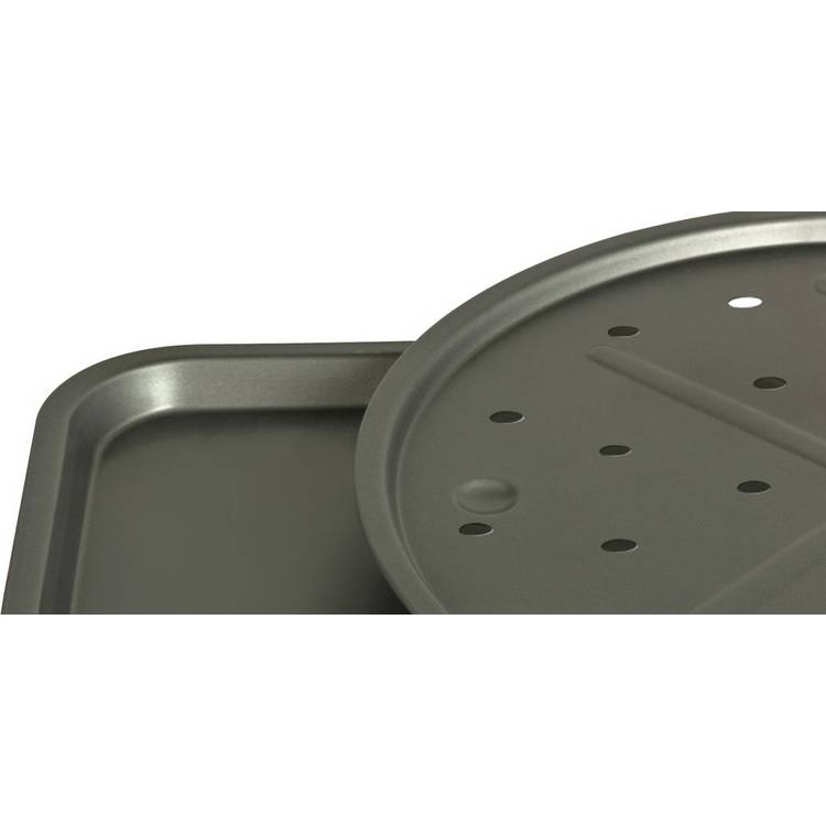 Argos Home non-stick bakeware set pizza pan and chip tray, UK version