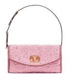Valentino Garavani Metallic Vain soft shoulder bag, imported from the UK