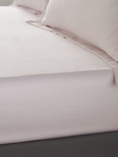 Next Catherine Lansfield Blush Pink Silky Soft Satin Fitted Bed Sheet- Buy online at McGrocer