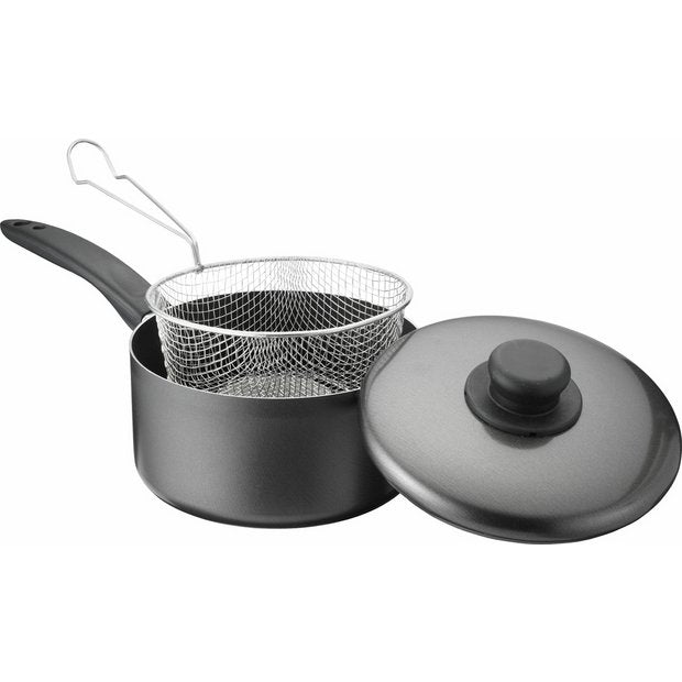 Argos Home 20cm non stick aluminium chip pan - British product