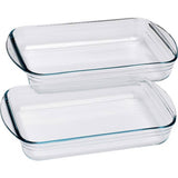 Argos Home set of 2 glass roasters 35cm by 22cm, UK version