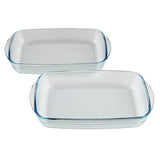 Argos Home set of 2 glass roasters 35cm by 22cm, UK version