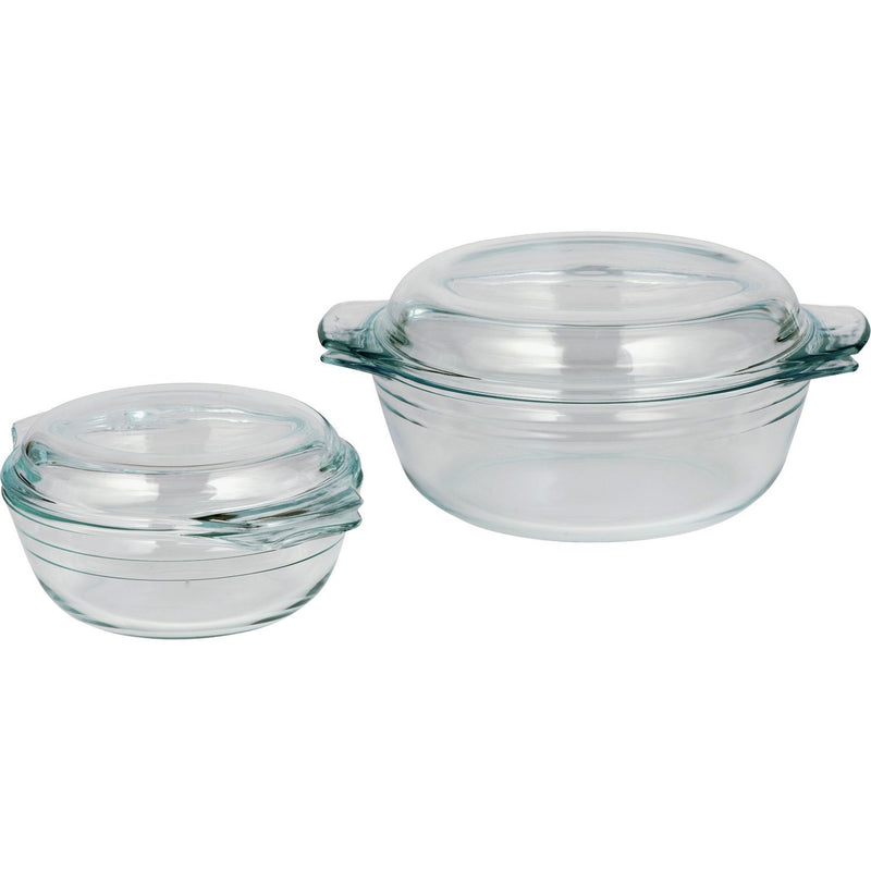 Argos Home glass casserole dish set 2 piece, imported from the UK