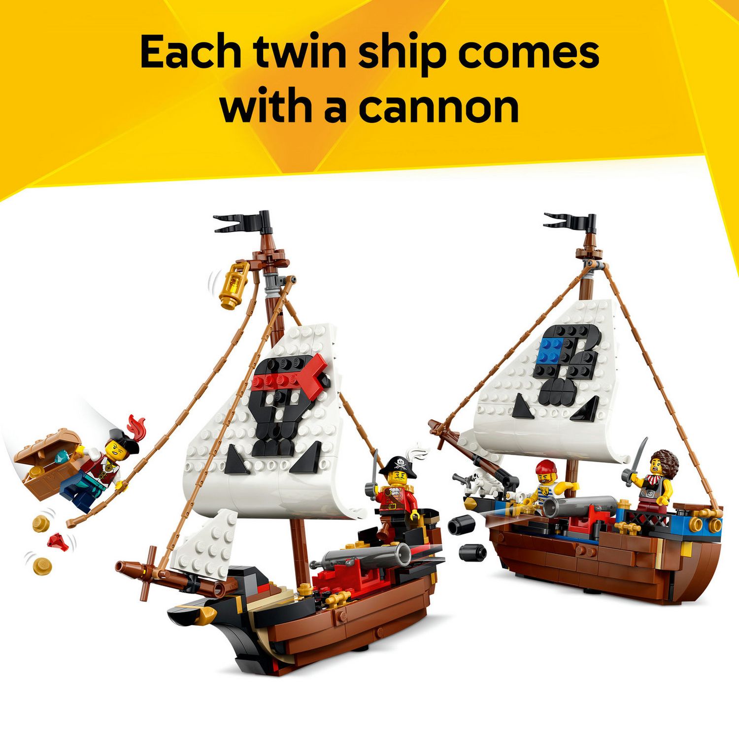 LEGO Creator 3in1 pirate ship toy 1074 pieces - British product