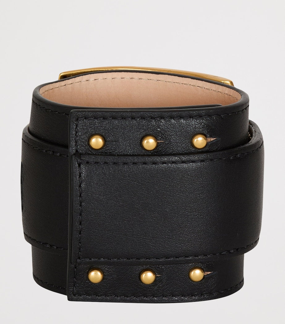 Balmain Leather Anthem Bracelet, UK version