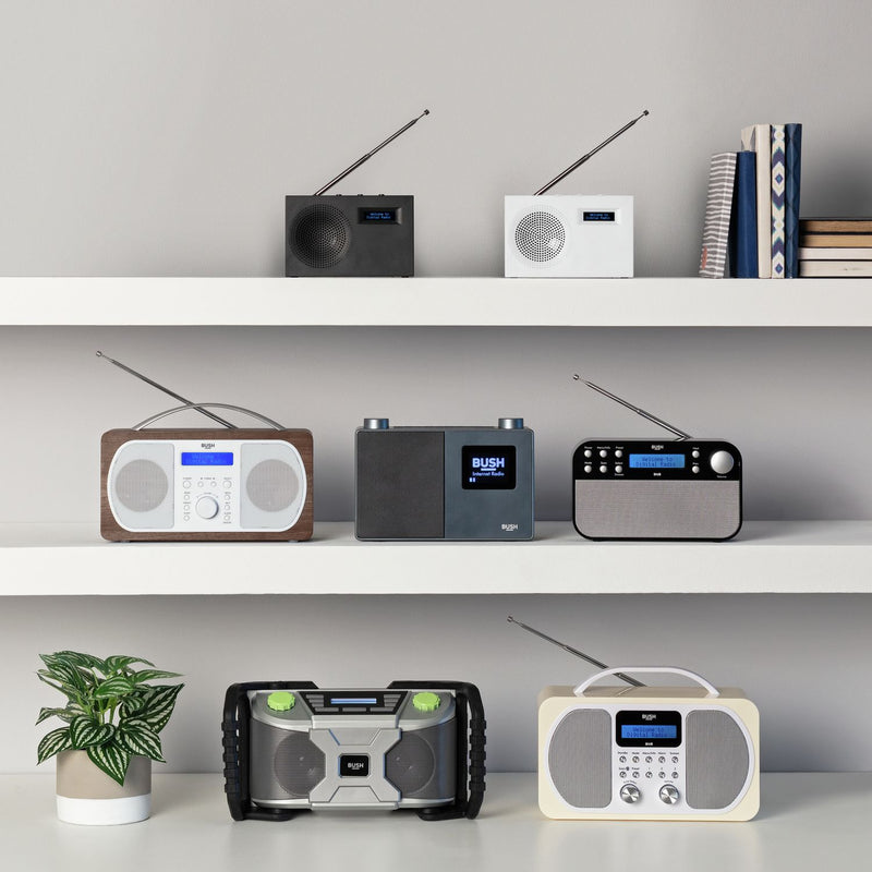 Bush Sandy DAB/FM portable radio white (British brand)