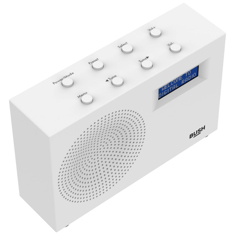 Bush Sandy DAB/FM portable radio white (British brand)