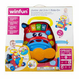 Winfun Junior Jet 2-in-1 Ride-On toy, imported from the UK