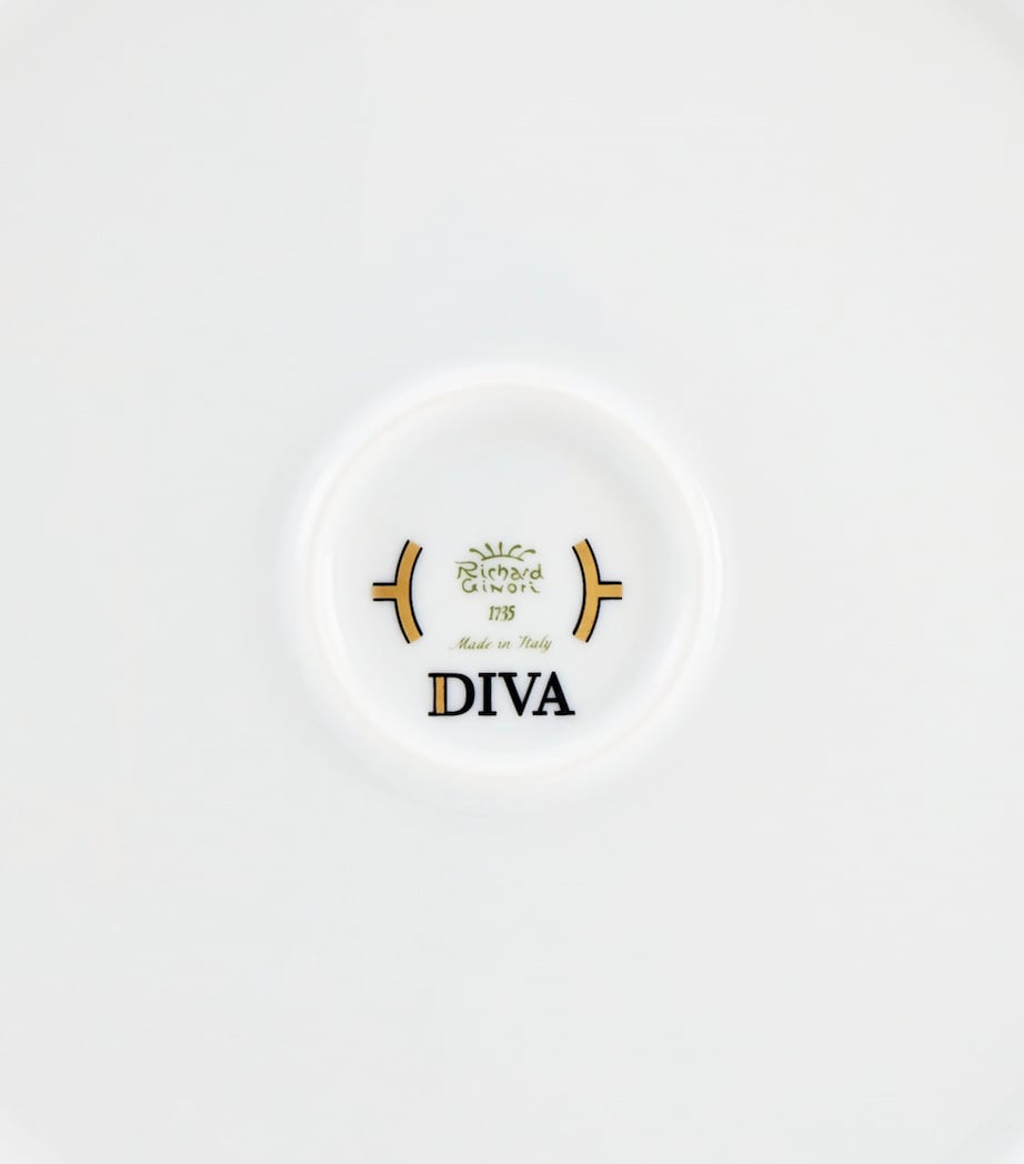 GINORI 1735 porcelain Colonna Diva Rosa salad bowl 24cm, UK version