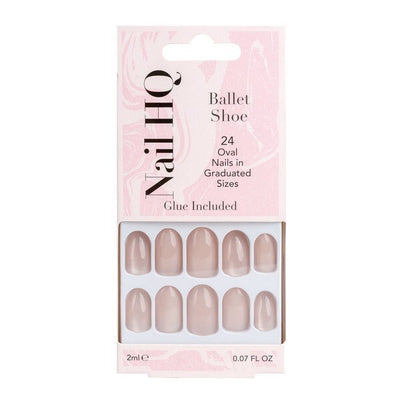 Superdrug Nail HQ Oval Ballet Shoe Nails Baby Pink Cat Eye Press On Nails 24 Pieces- Buy online at McGrocer