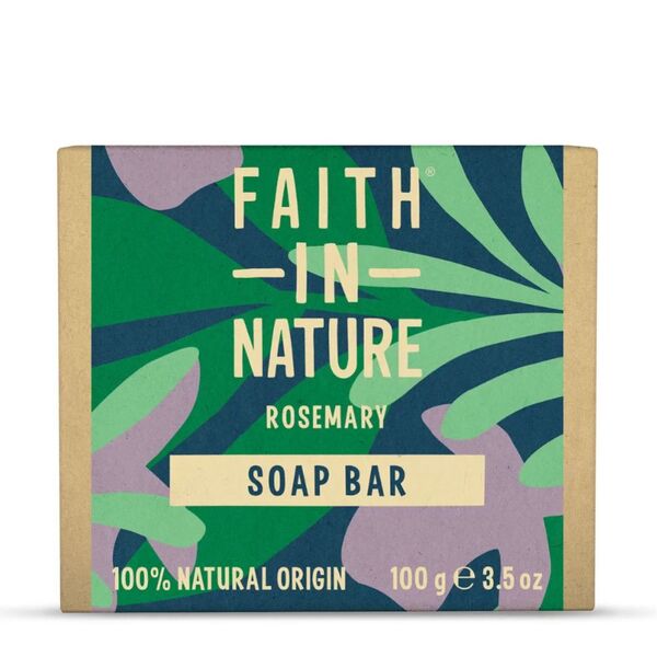 Faith In Nature rosemary soap bar 6 x 100g - British product