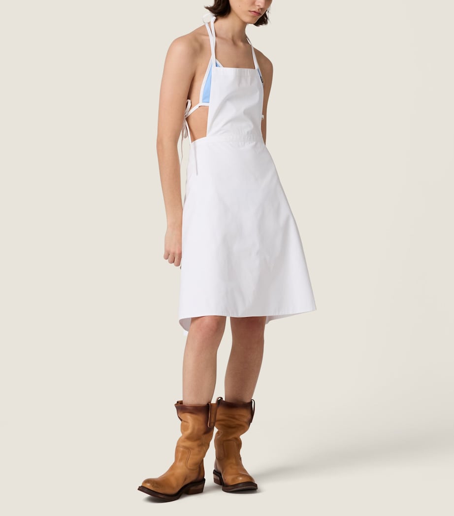 Miu Miu cotton poplin apron - British product