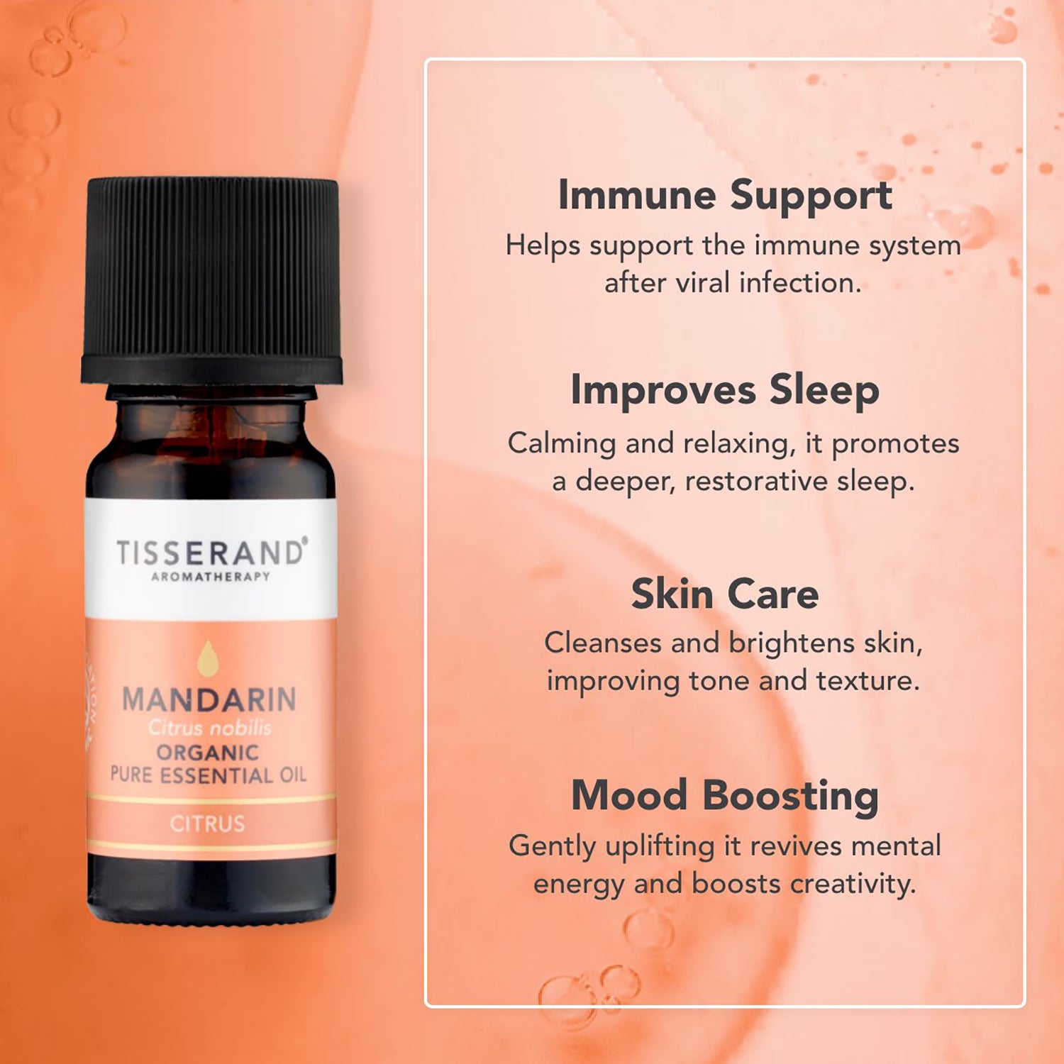 Tisserand Mandarin organic essential oil 9ml (British brand)