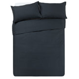 Habitat Easycare Plain Black Bedding Set - Kingsize