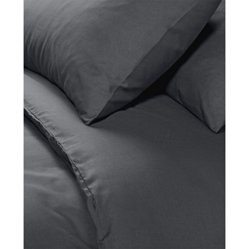Habitat Easycare Plain Black Bedding Set - Kingsize