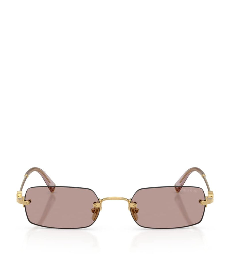 Miu Miu metal rectangular sunglasses (British brand)