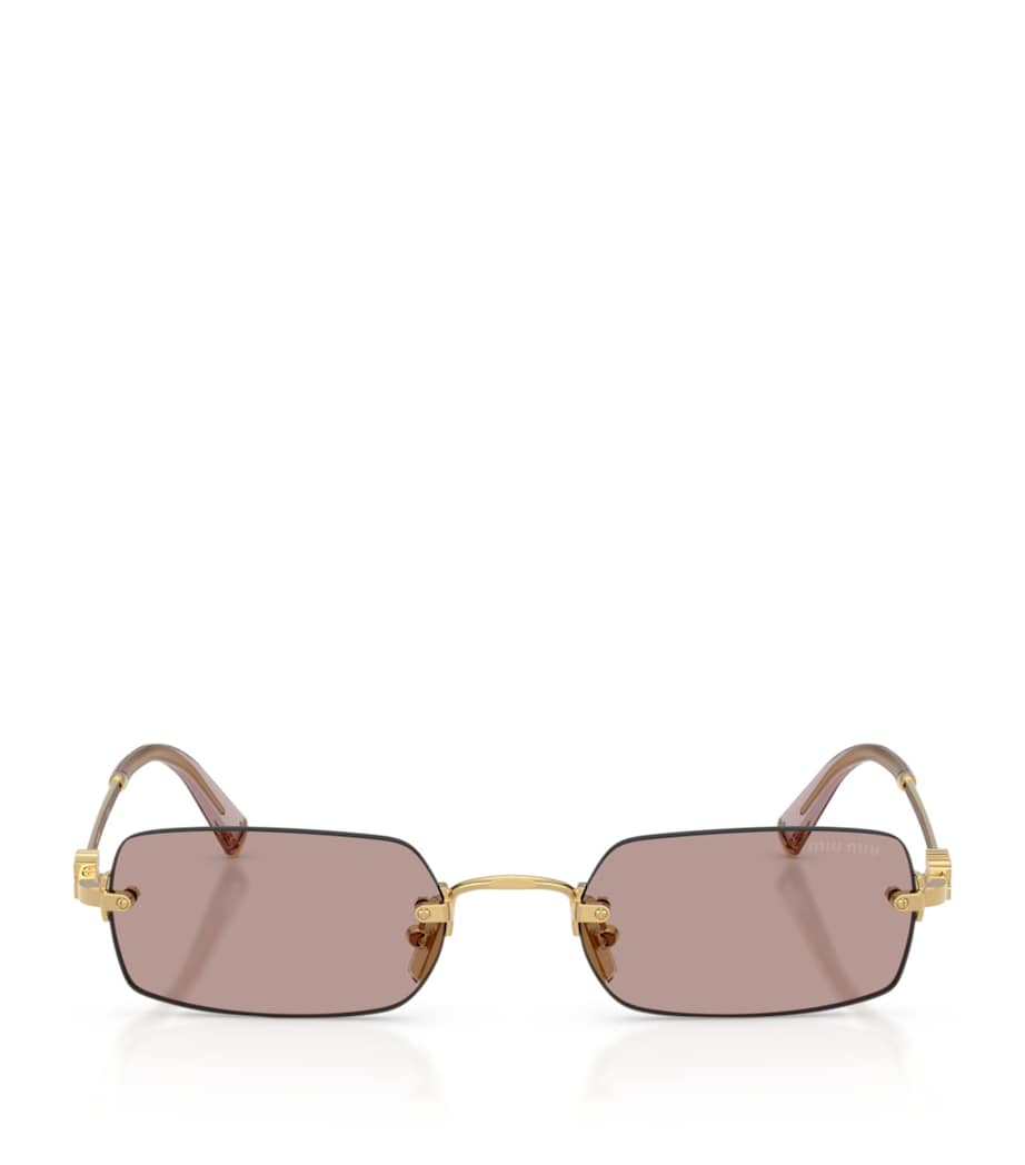 Miu Miu metal rectangular sunglasses (British brand)