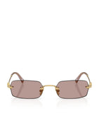 Miu Miu metal rectangular sunglasses (British brand)