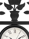 Charles Bentley black outdoor wall clock thermometer hygrometer - British product