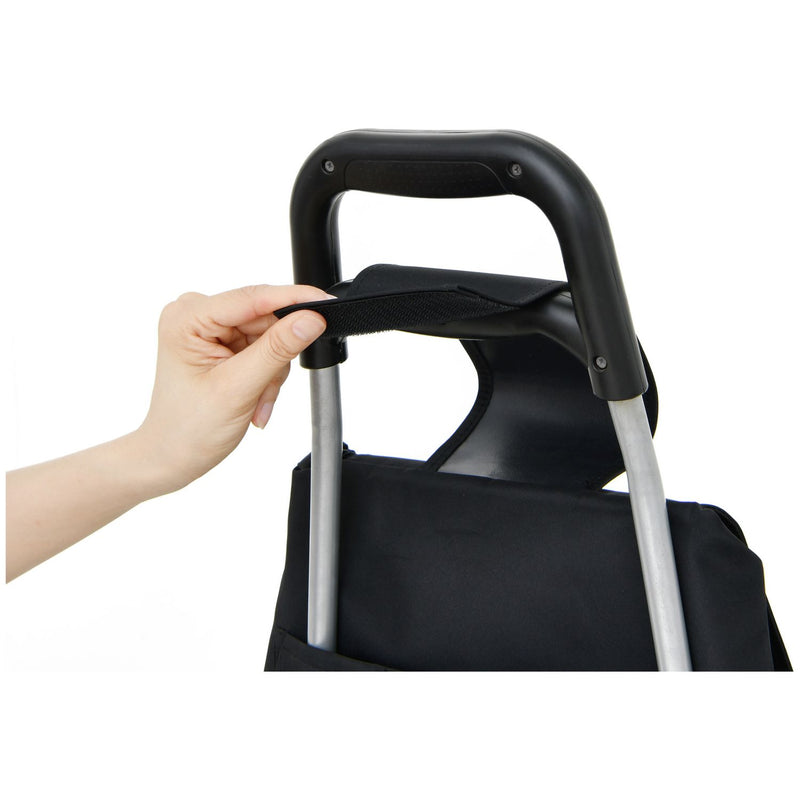 black 2 wheel folding shopping trolley 82L (British brand)