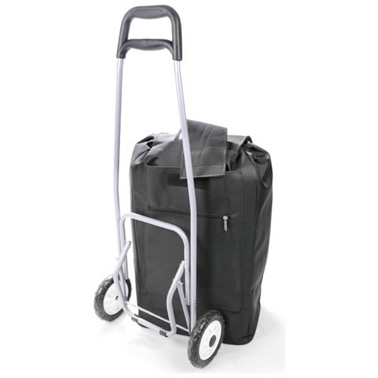 black 2 wheel folding shopping trolley 82L (British brand)