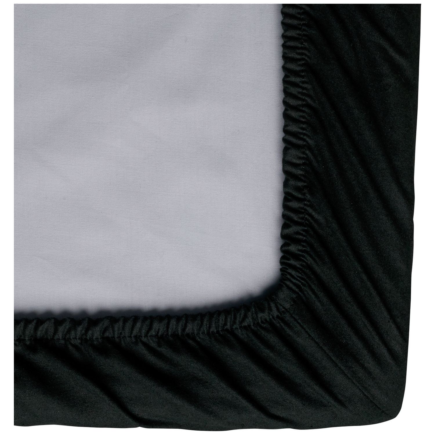 Habitat Easycare Plain Black Fitted Sheet - Single