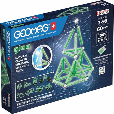 Superdrug Geomag Glow Recycled Plastic Magnetic Shapes - 60 Pieces- Buy online at McGrocer