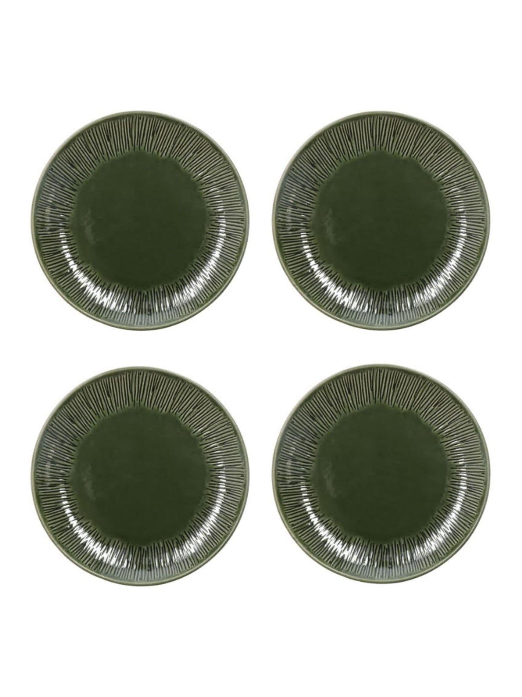 Mikasa Green Jardin side plates set of 4 21cm (British brand)