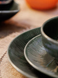 Mikasa Green Jardin side plates set of 4 21cm (British brand)