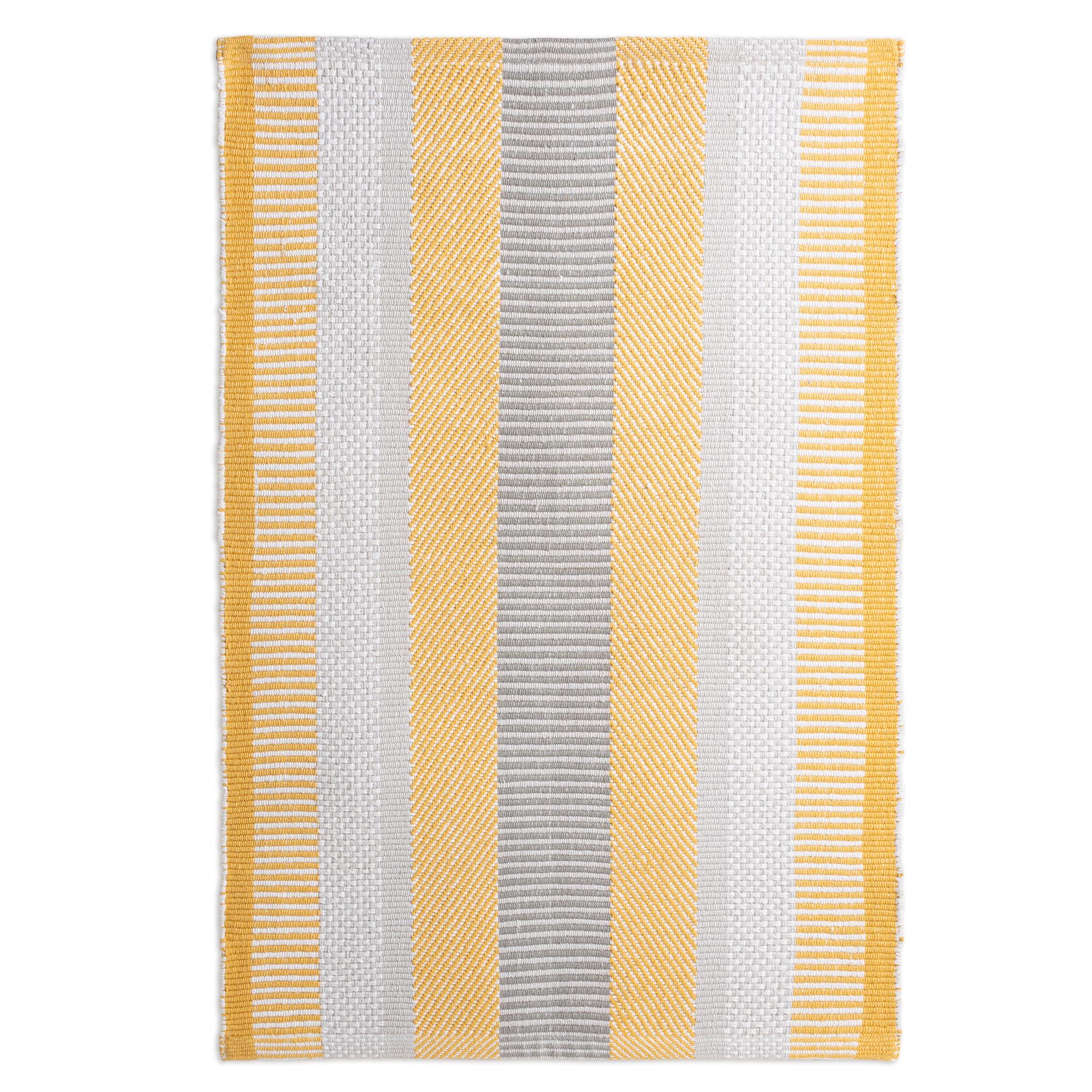 Habitat Stripe Bath Mat Mustard GOODS Sainsburys   