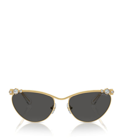 Harrods Swarovski Metal SK7017 Sunglasses with UV Protection- Buy online at McGrocer
