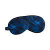 Smug Cloud Padded Satin Sleep Mask Palm Noir