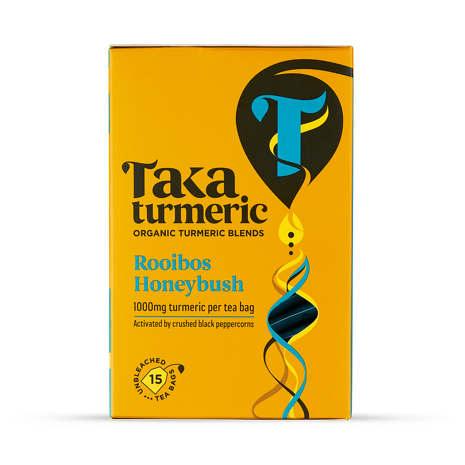 Taka Turmeric organic rooibos honeybush turmeric tea 15 teabags, UK version