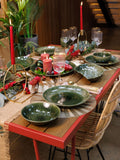 Mikasa Jardin green stoneware pasta bowl set of 4 - British product