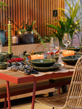 Mikasa Jardin green stoneware pasta bowl set of 4 - British product
