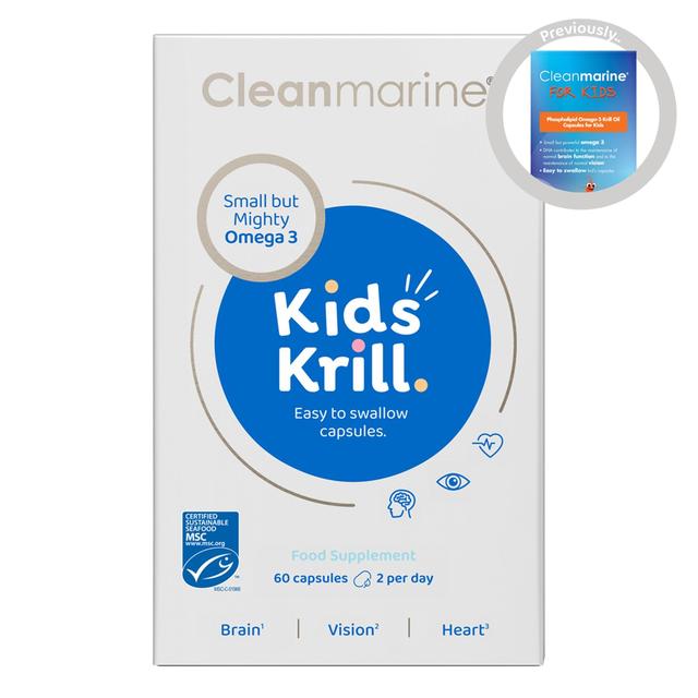 Cleanmarine For Kids Omega 3 MSC Krill Oil   60 per pack