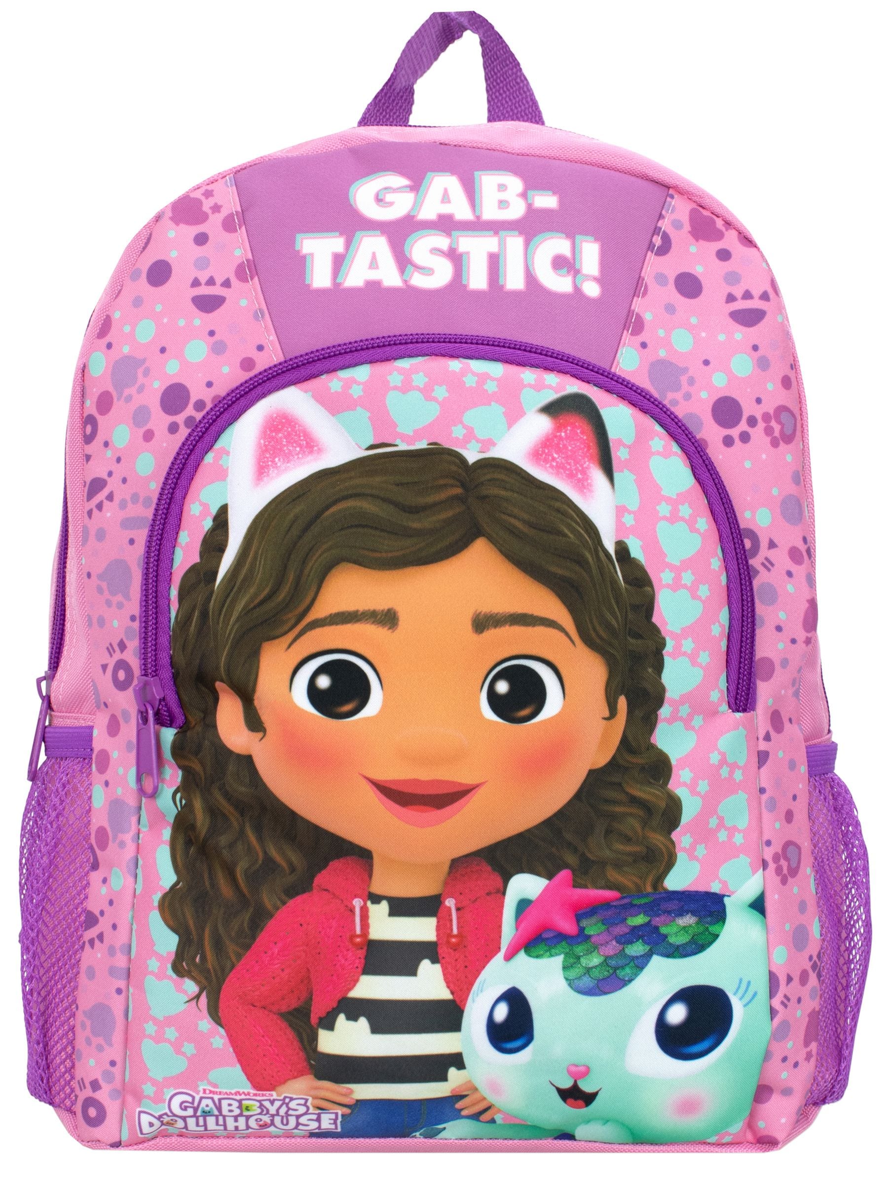 Gabby's Dollhouse pink backpack with adjustable straps (British brand)
