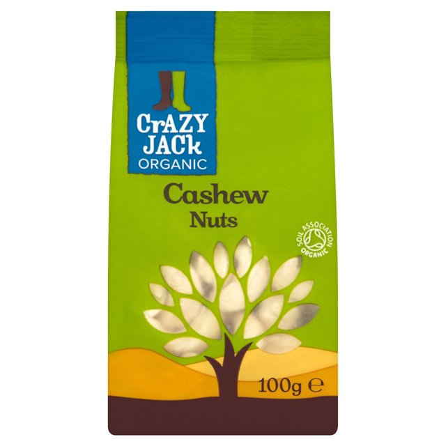 Crazy Jack Organic Cashew Nuts   100g GOODS M&S   