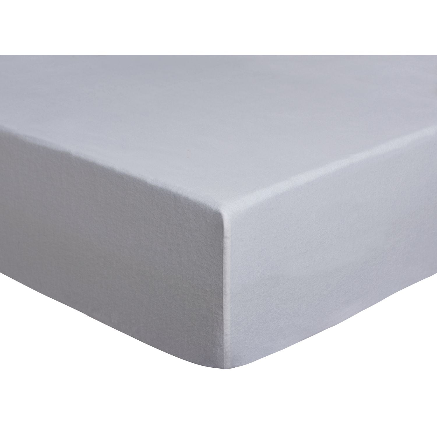 Habitat Soft and Cosy Brushed Cotton White Fitted Sheet - D