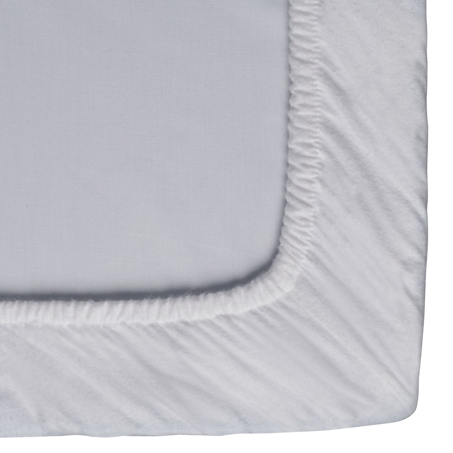 Habitat Soft and Cosy Brushed Cotton White Fitted Sheet - D