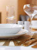 Mikasa set of 4 white porcelain pasta bowls 28cm (British brand)