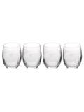 Mikasa Clear Treviso Crystal Stemless Wine Glasses Set of 4, imported from the UK