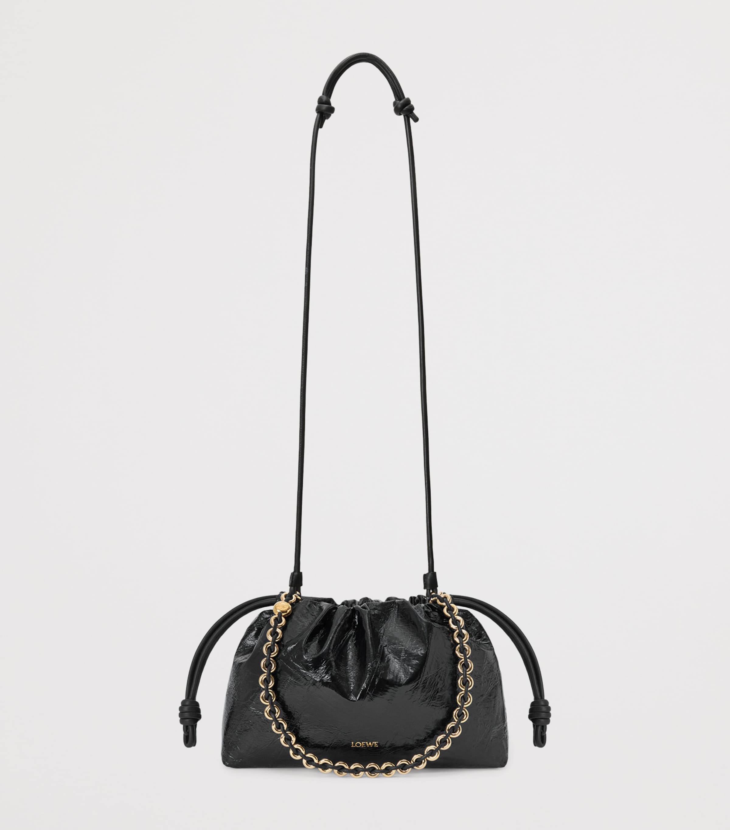 LOEWE medium eel leather Flamenco clutch bag, UK version