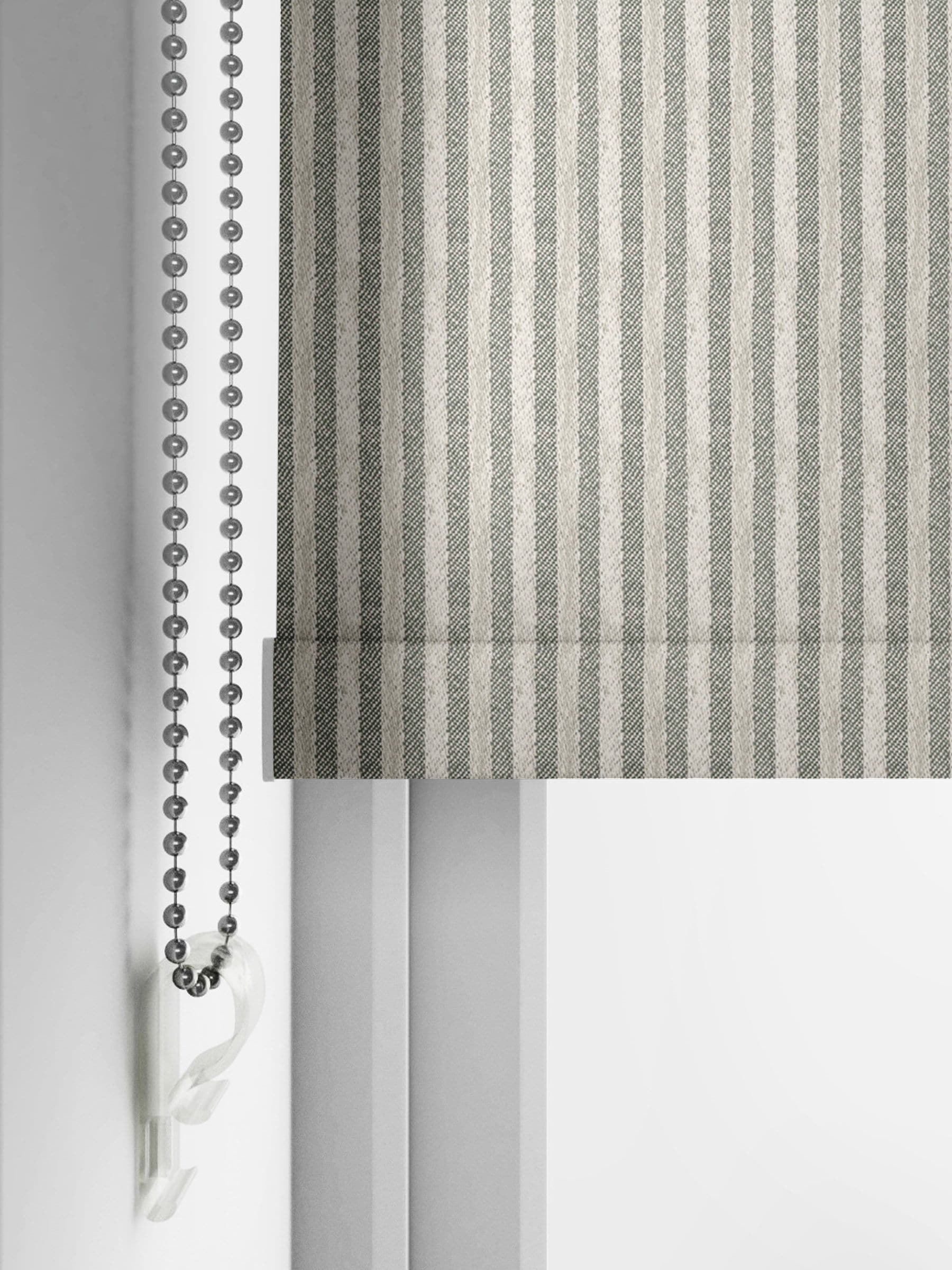 Emily Bond roller blinds Pebble Oscar Stripe - British product